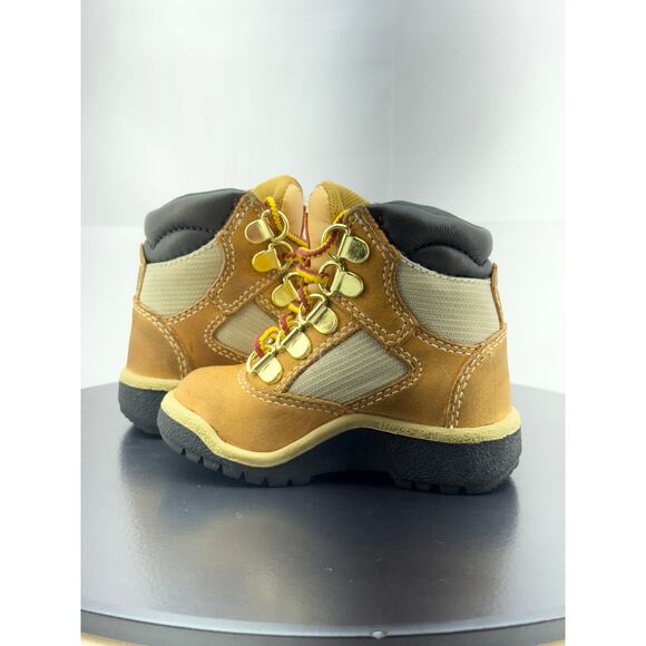 Timberland Field Boots Toddler Sz 4.5 Wheat Leather 6-Inch Kids TB044893231 - Picture 9 of 12